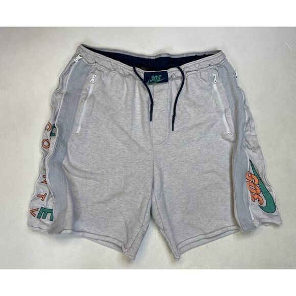 Nike Miami Dade County 305 Sweat Shorts Men Medium Gray CD4262 051 - Picture 1 of 8